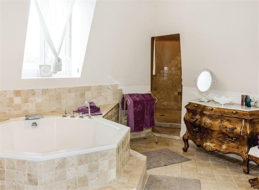 Bathroom at Castle Troisoleil in Pont-Saint-Esprit, Gard, France