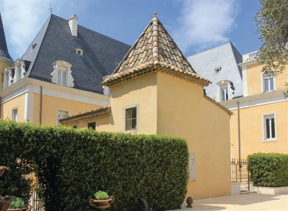 Outdoor area at Castle Troisoleil in Pont-Saint-Esprit, Gard, France