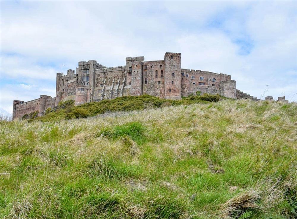 Bamburgh Castle at Castle View in Beadnell, Northumberland