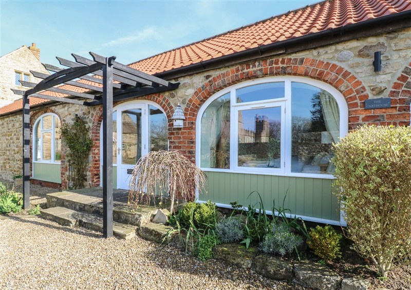 Outside Castle View Cottage at Castle View Cottage, Snape near Bedale