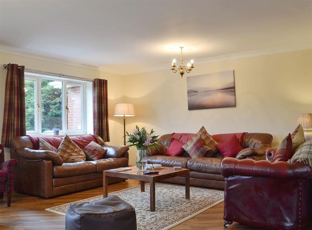 Spacious and comfortable living room at Castle View in Llananno, near Llandrindod Wells, Powys