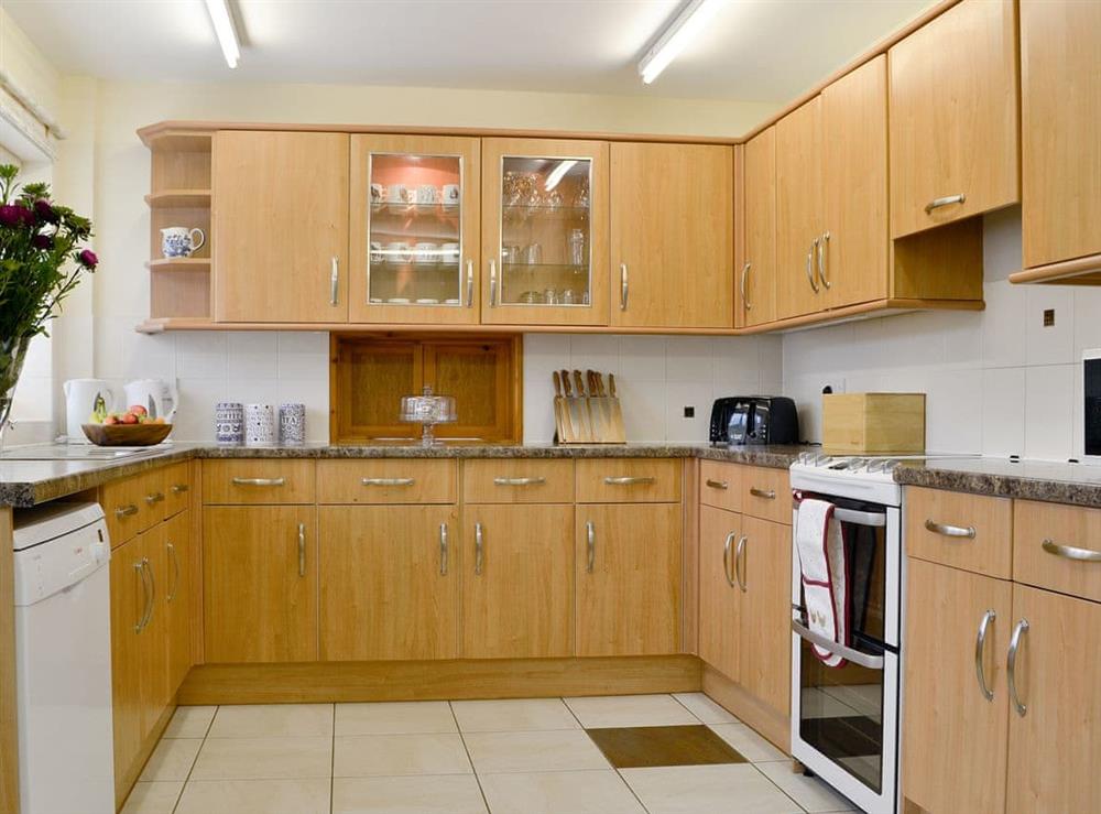 Well equipped kitchen at Castle View in Llananno, near Llandrindod Wells, Powys