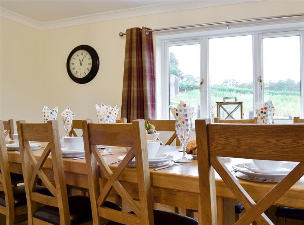 Wonderful dining area at Castle View in Llananno, near Llandrindod Wells, Powys