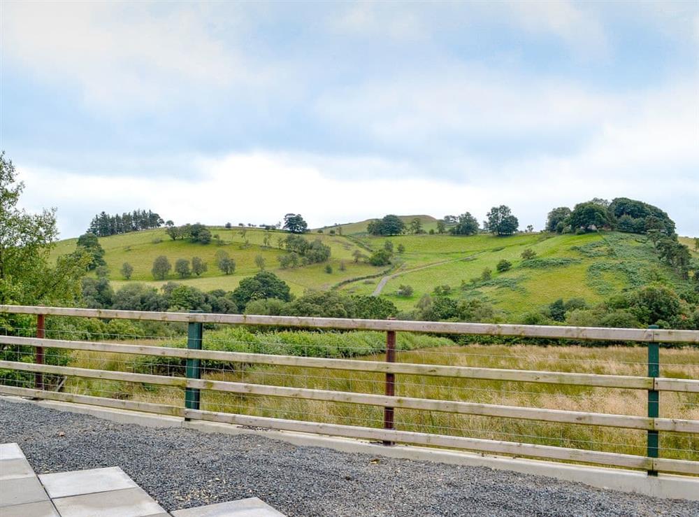 Wonderful open views of the countryside at Castle View in Llananno, near Llandrindod Wells, Powys