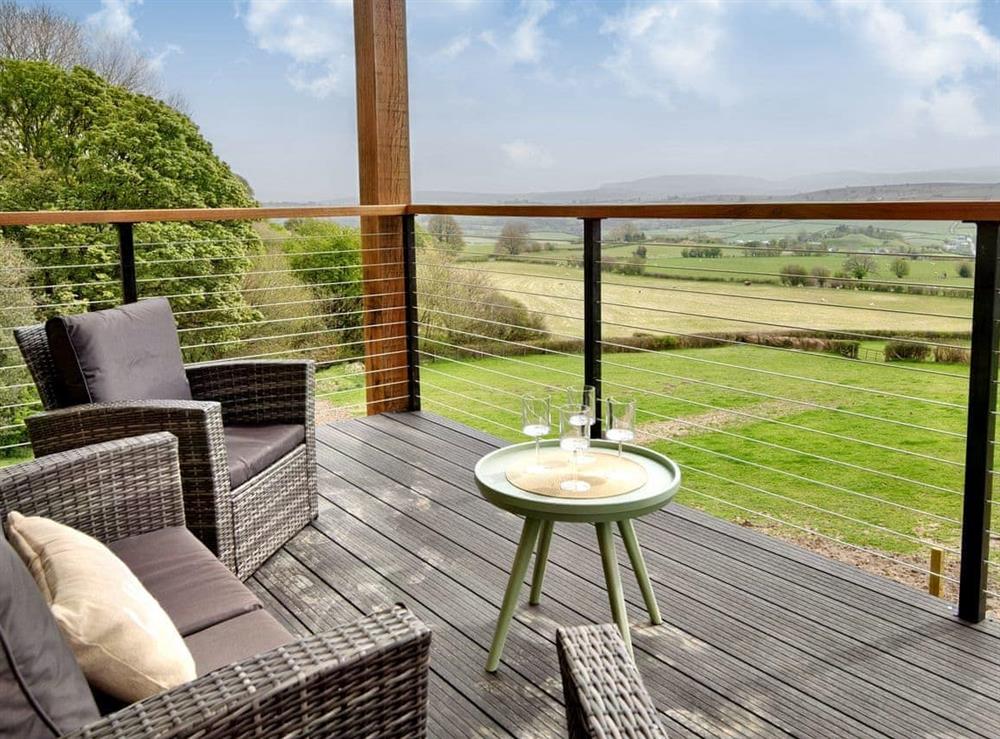 Balcony at Castle View in Painscastle, near Builth Wells, Powys