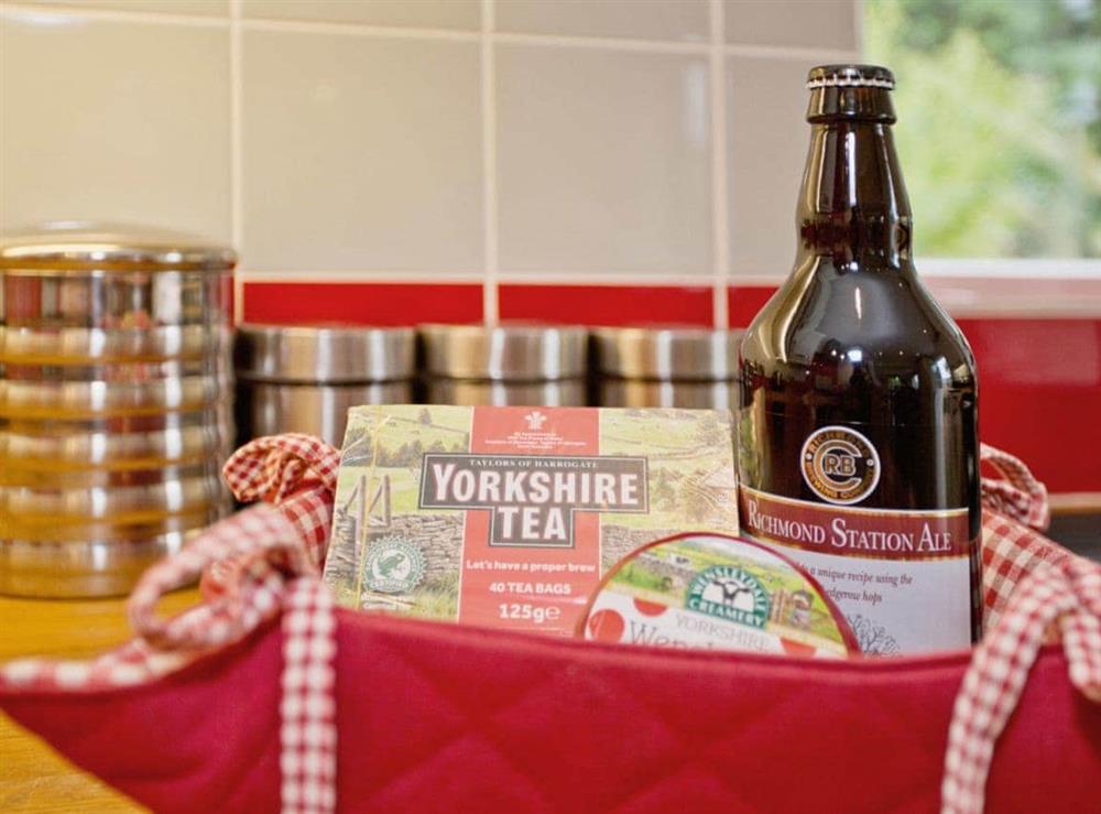 Typical welcome pack at Castle View in Richmond, Swaledale, N. Yorks., Durham