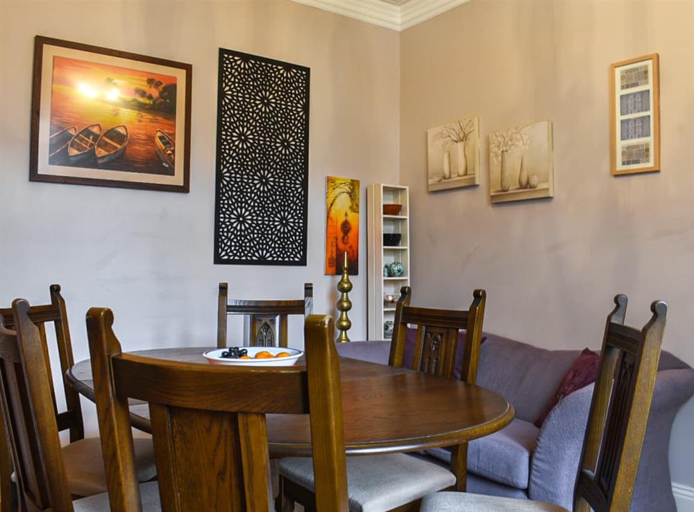 Dining room at Castle View in Scarborough, North Yorkshire