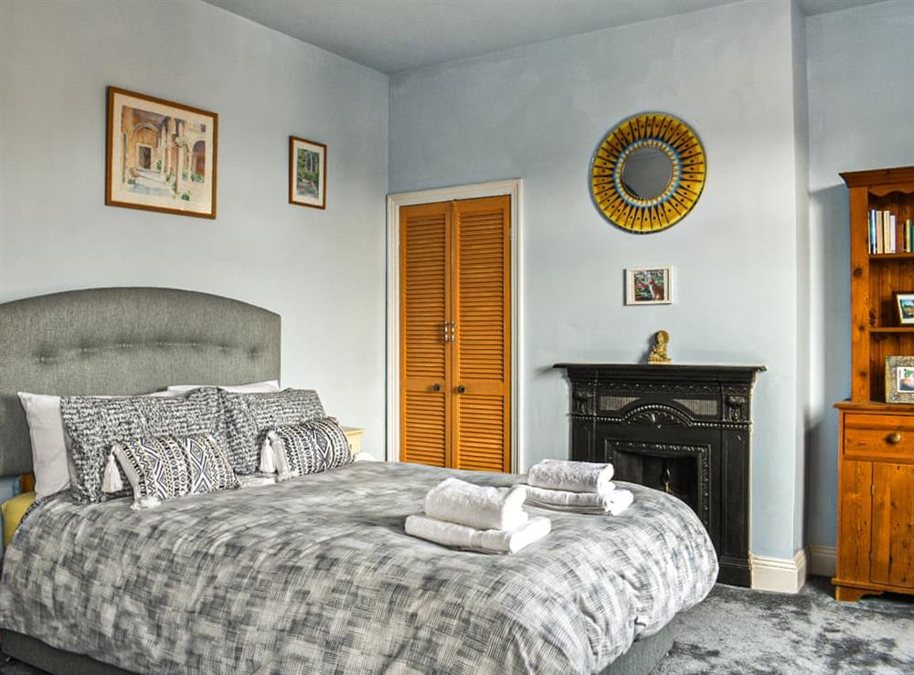 Master bedroom at Castle View in Scarborough, North Yorkshire