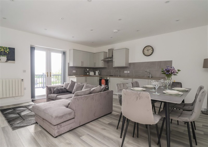 The living room at Castle View, Scarborough