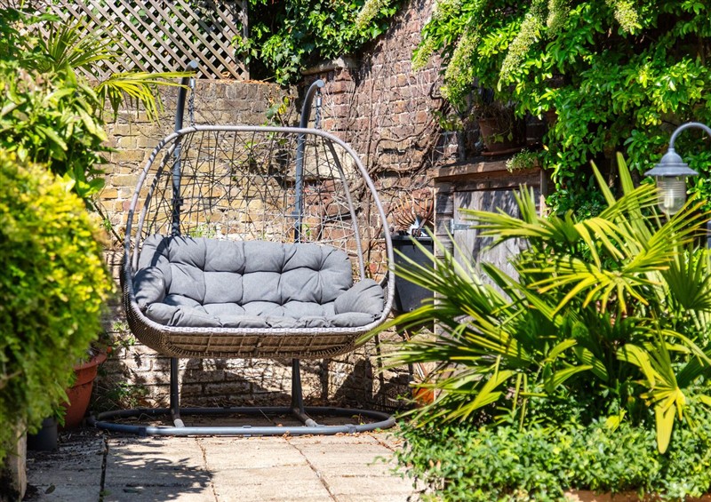 This is the garden at Castle View, Windsor