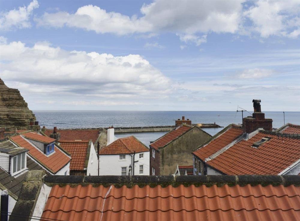 View from top bedroom at Castleton House in Staithes, near Whitby, Yorkshire