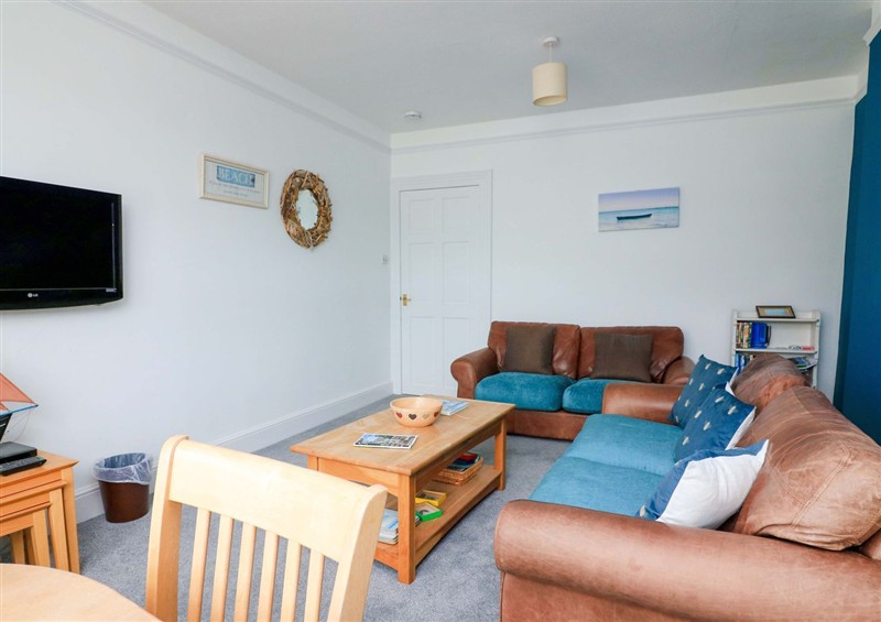 Enjoy the living room at Castleview Apartment, 21 South Embankment, Dartmouth