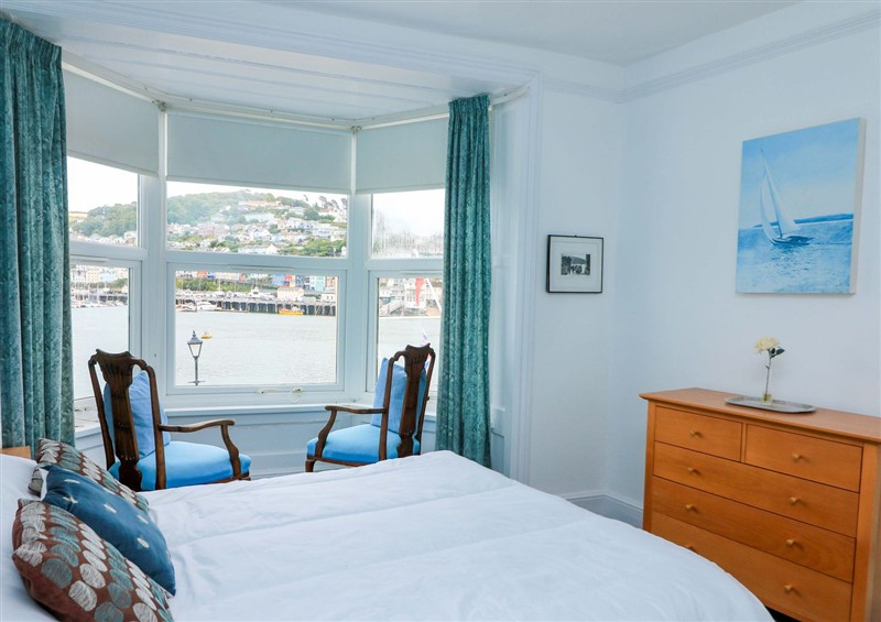 One of the bedrooms at Castleview Apartment, 21 South Embankment, Dartmouth