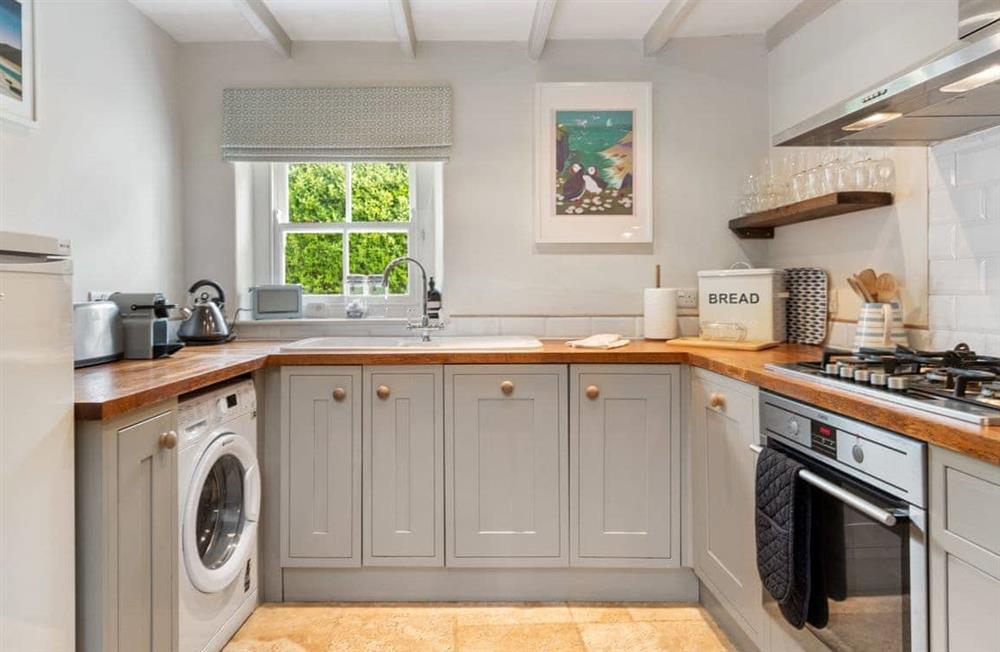 Kitchen at Caswell Cottage in Solva, Haverfordwest, Pembrokeshire, Dyfed