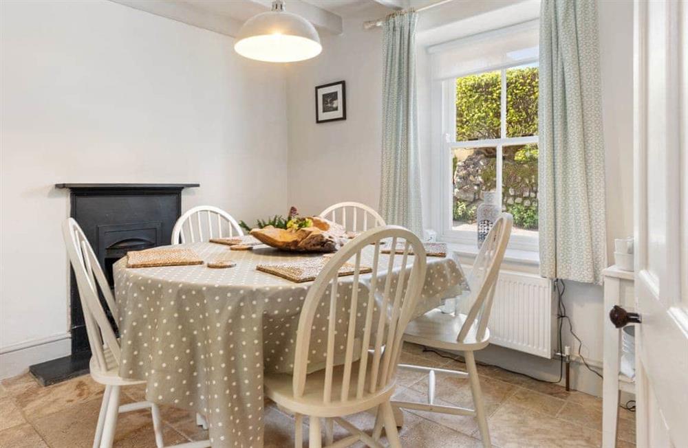 The dining room at Caswell Cottage in Solva, Haverfordwest, Pembrokeshire, Dyfed