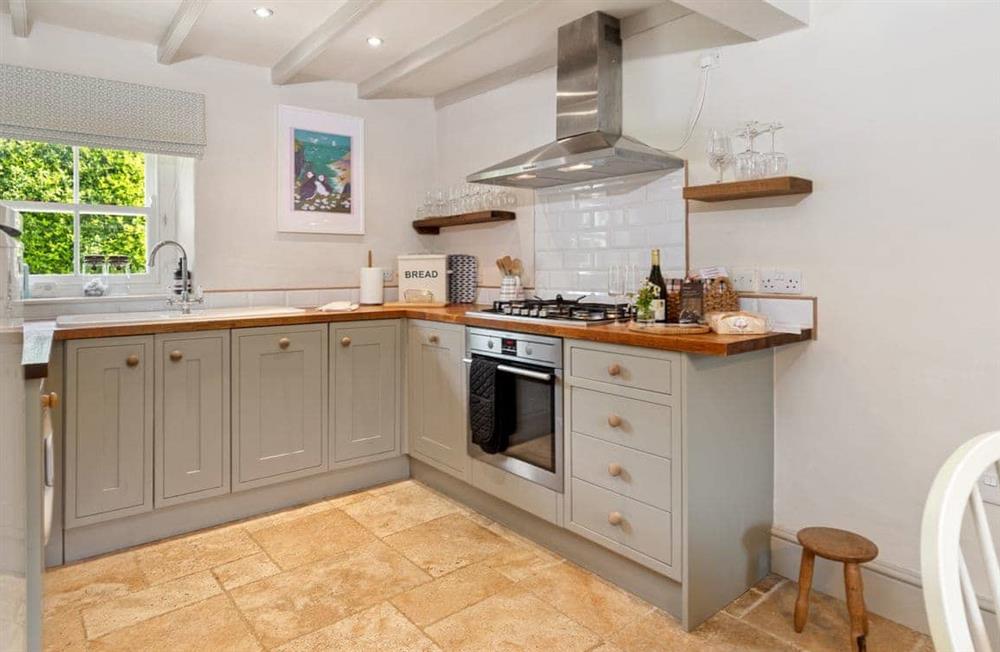 The kitchen at Caswell Cottage in Solva, Haverfordwest, Pembrokeshire, Dyfed