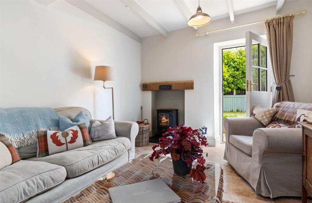 The living area at Caswell Cottage in Solva, Haverfordwest, Pembrokeshire, Dyfed