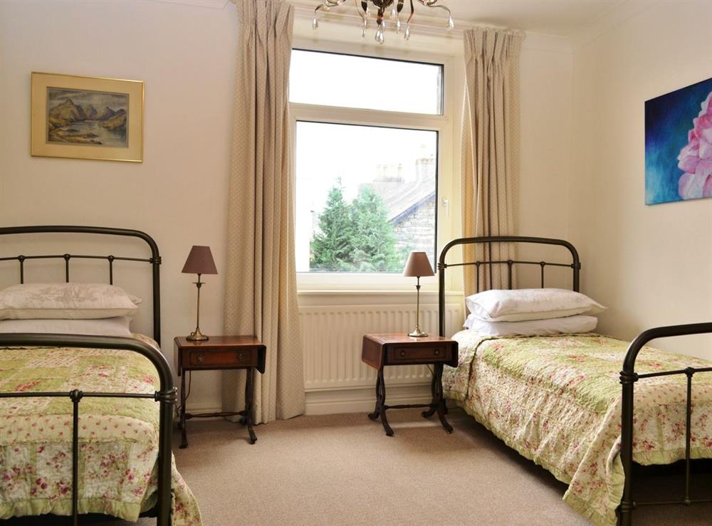 Twin bedroom at Catbells Cottage in Keswick, Cumbria