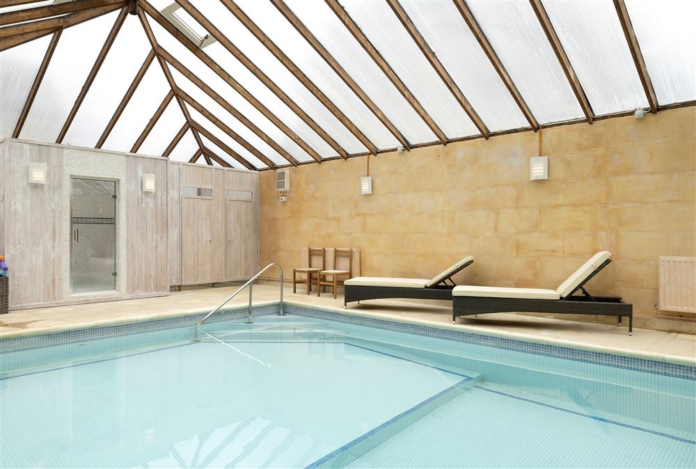 Enjoy access to the heated indoor swimming pool and steam room at Cats Abbey Cottage at Cats Abbey Cottage, Northleach