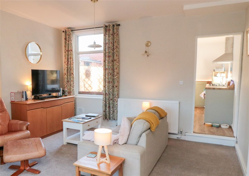 The living area at Cattersty Cottage, Carlin How