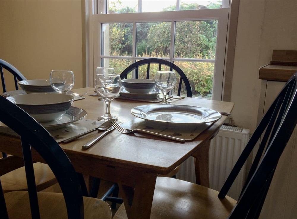 Dining Area at Cauldside West Cottage in Dunbar, East Lothian