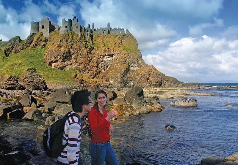 Dunluce Castle at Causeway Coast Holiday Park in Ballycastle, Northern Ireland