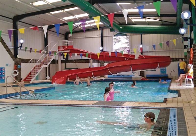 Indoor heated swimming pool at Causeway Coast Holiday Park in Ballycastle, Northern Ireland