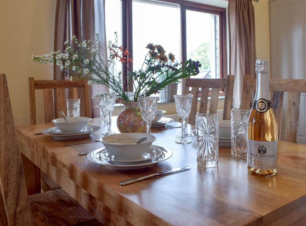 Dining Area at Caws Cottage in Lancych, near Cenarth, Dyfed