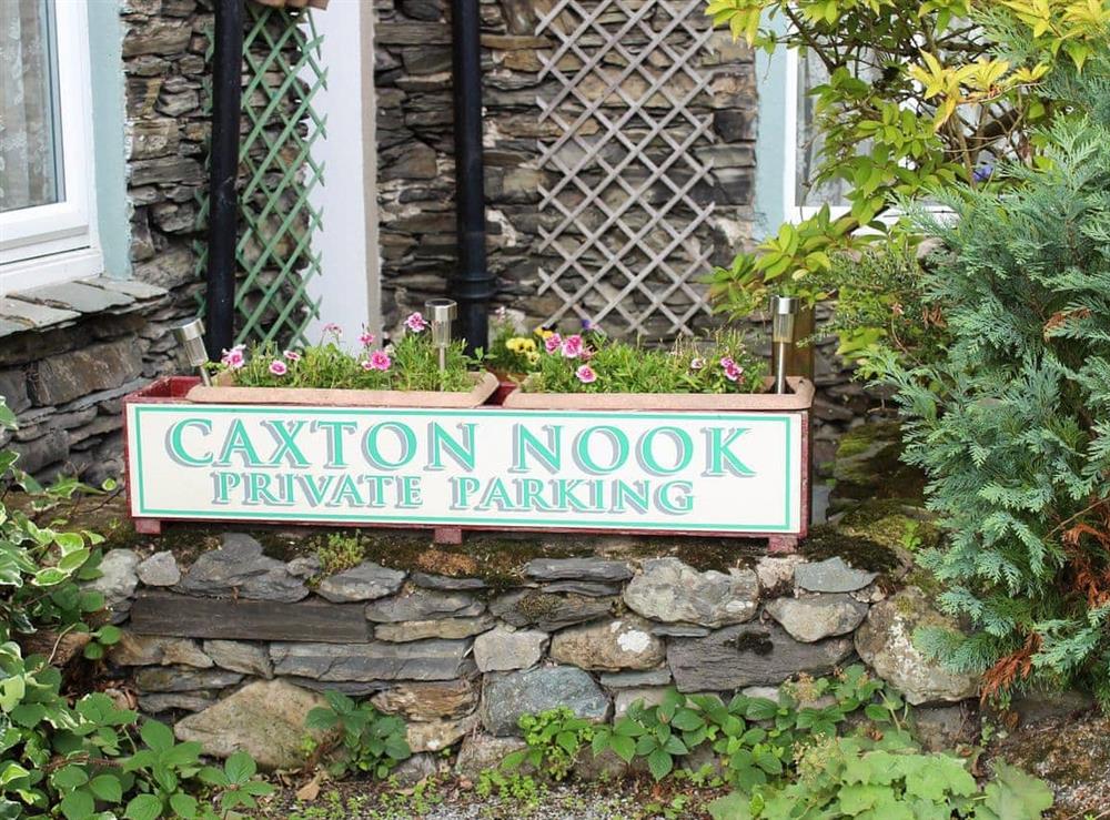 Private parking for 1 car at Caxton Nook in Windermere, Cumbria