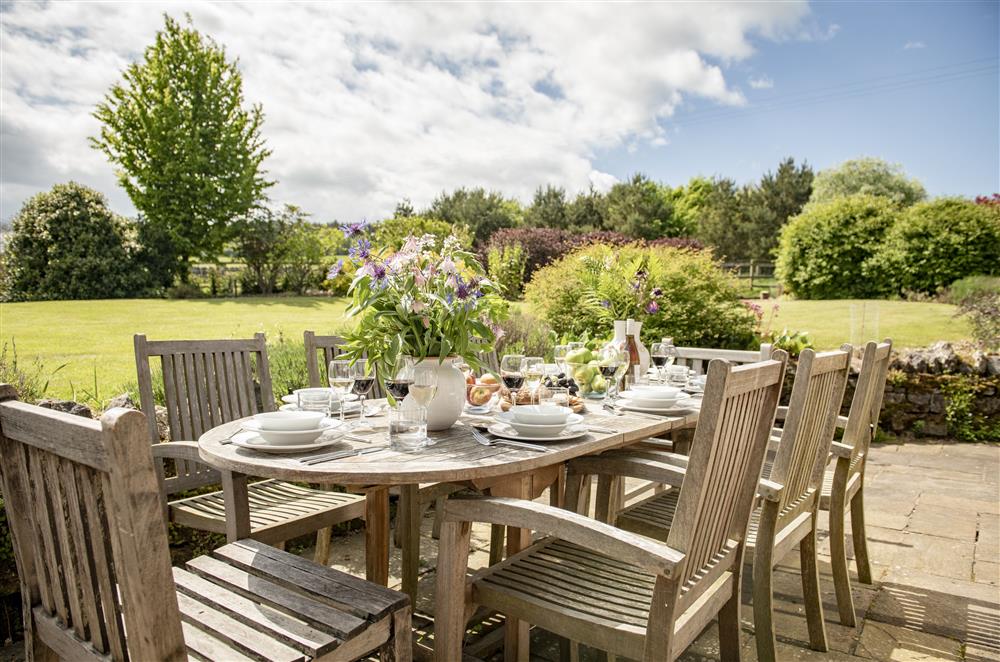 Enjoy alfresco dining with incredible views at Cazenovia Hall and Wythburn Cottage, near Greystoke