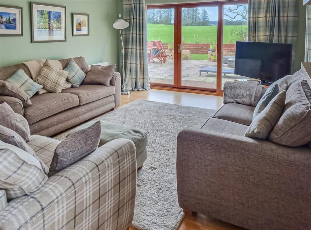 Living room at Ceardach in Gelston, near Castle Douglas, Kirkcudbrightshire