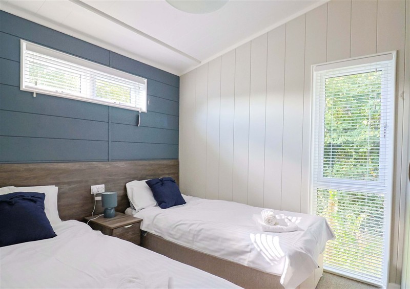 One of the bedrooms at Cedar 1, Pinewood Retreat in Rousdon near Lyme Regis