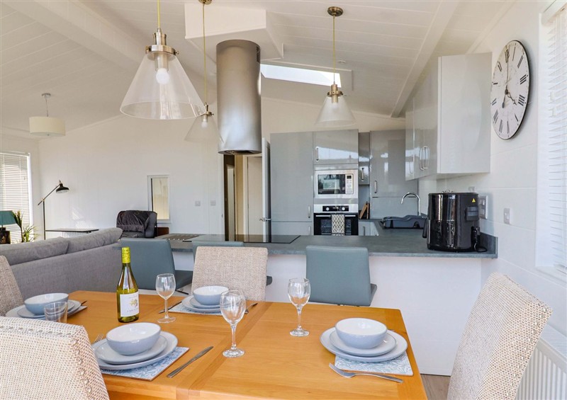 The dining room (photo 3) at Cedar 1, Pinewood Retreat in Rousdon near Lyme Regis