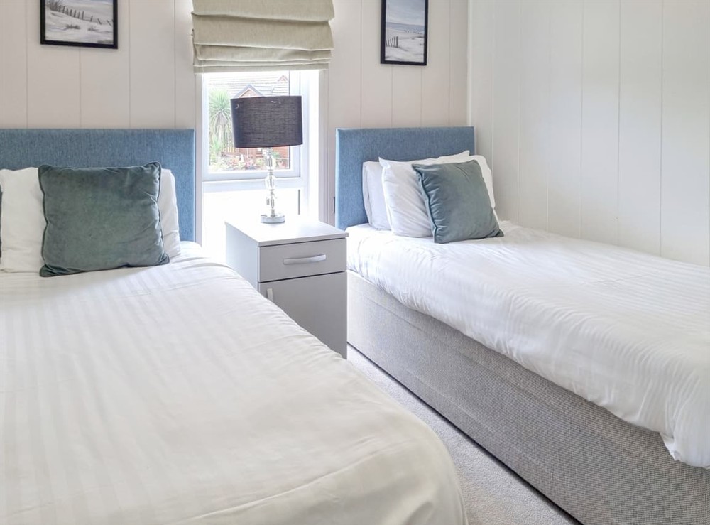 Twin bedroom at Cedar 36 in Fitling, near Burton Pidsea, North Humberside