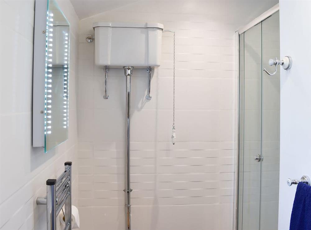 Shower room at Cedar Barn in Lovington, near Somerton, Somerset