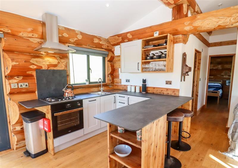 This is the kitchen at Cedar Cabin, Clifton Upon Teme