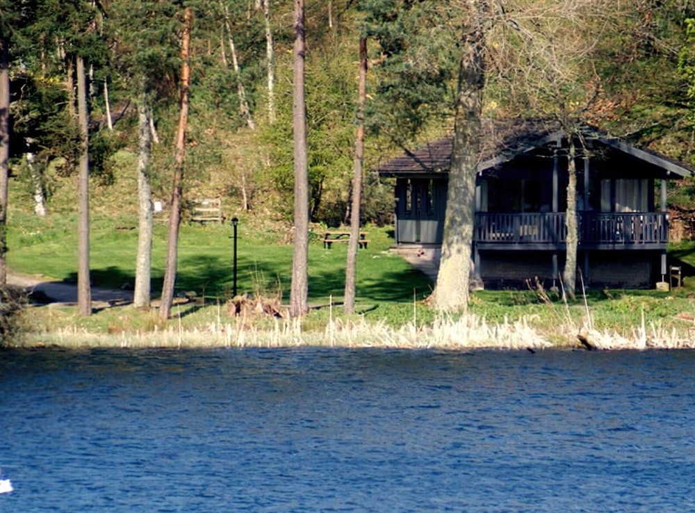 Exterior at Cedar Chalet 17 in Crieff, Perthshire