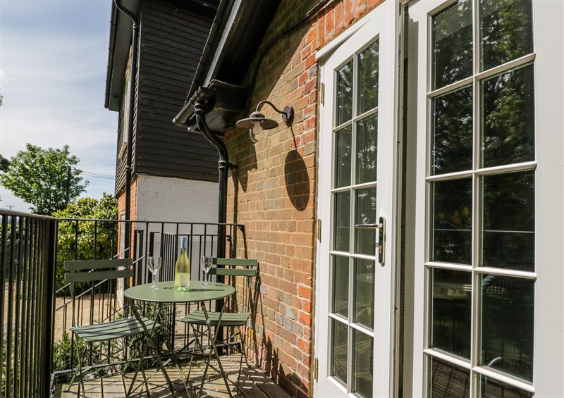 The patio at Cedar, Elcot near Newbury