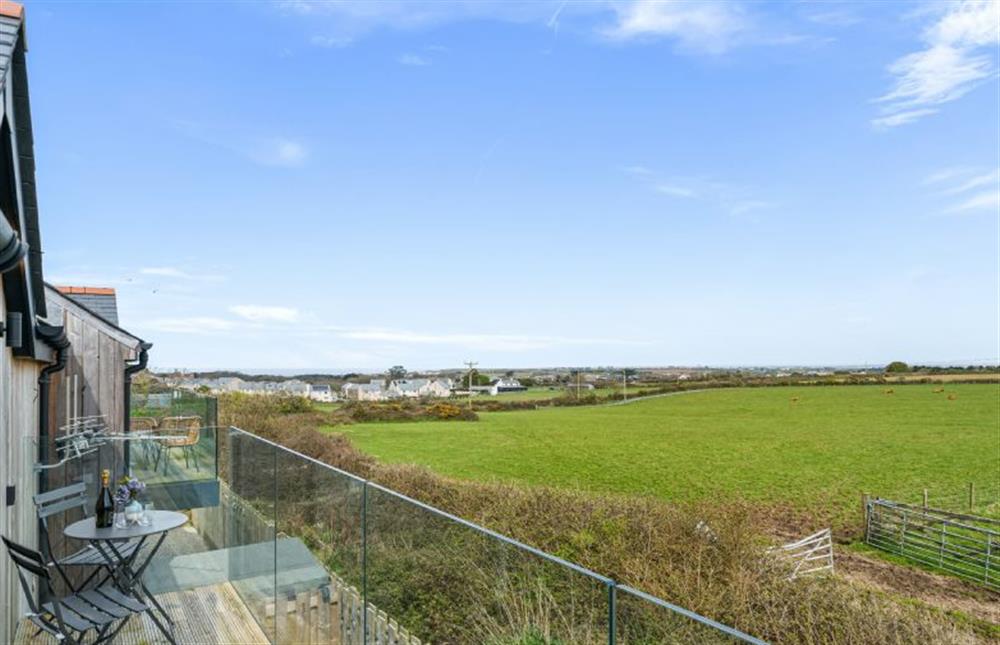 Balcony, relax and enjoy the countryside and distant sea views (photo 2) at Cedar House, St Agnes