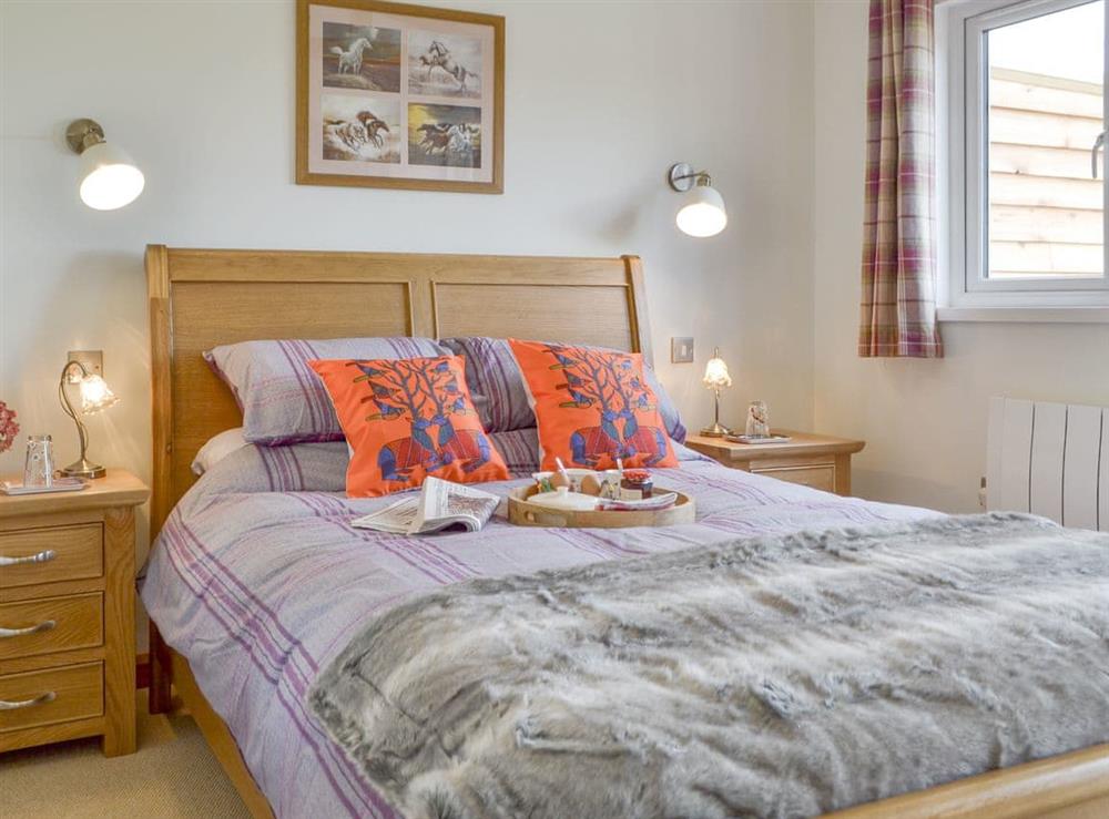 Relaxing double bedroom at Cedar Lodge in Cowbeech, near Hailsham, East Sussex