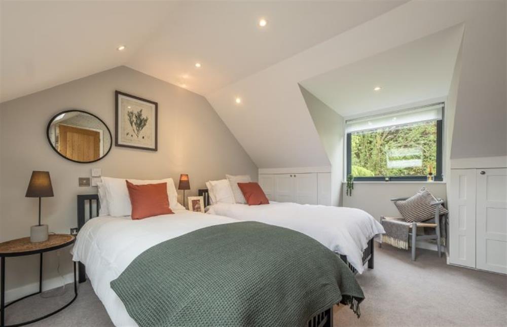 Bedroom three with twin beds at Cedar Lodge, High Kelling near Holt