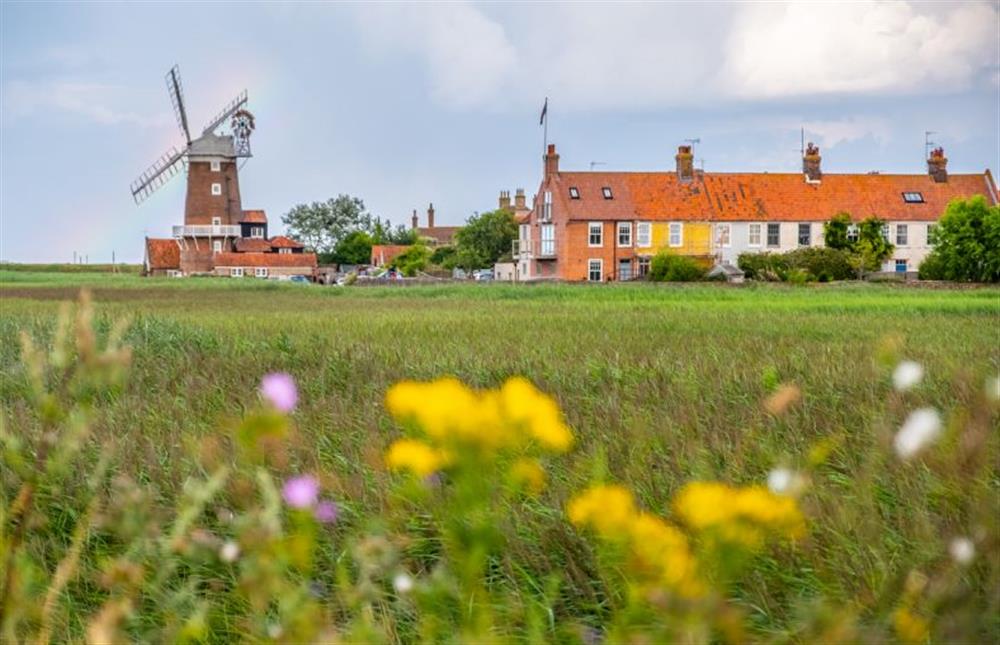 The windmill at nearby Cley-next-the-Sea at Cedar Lodge, High Kelling near Holt