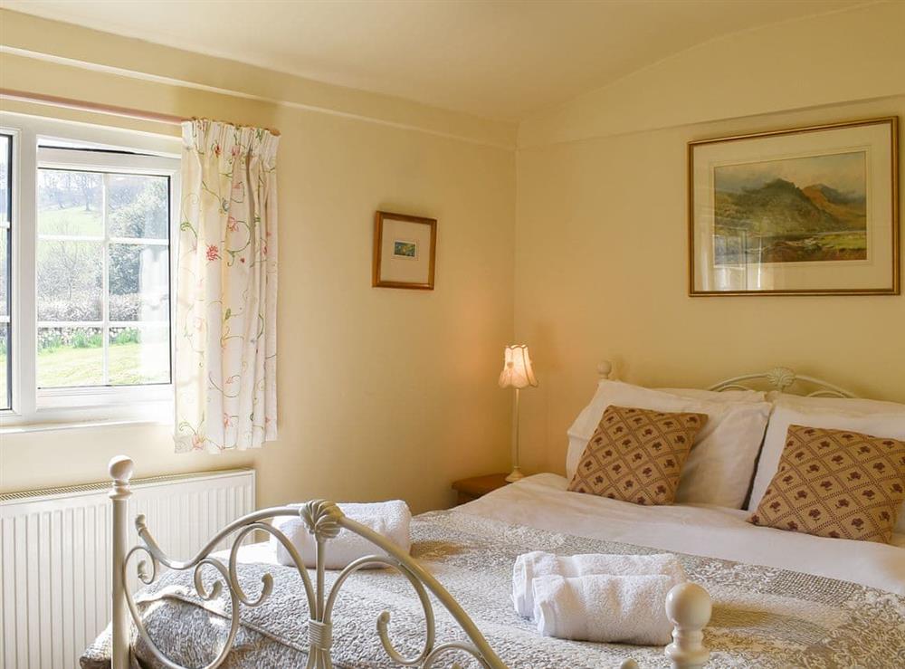 Double bedroom at Cedar Lodge in Llanfair Talhairarn, near Abergele, Conwy, Clwyd