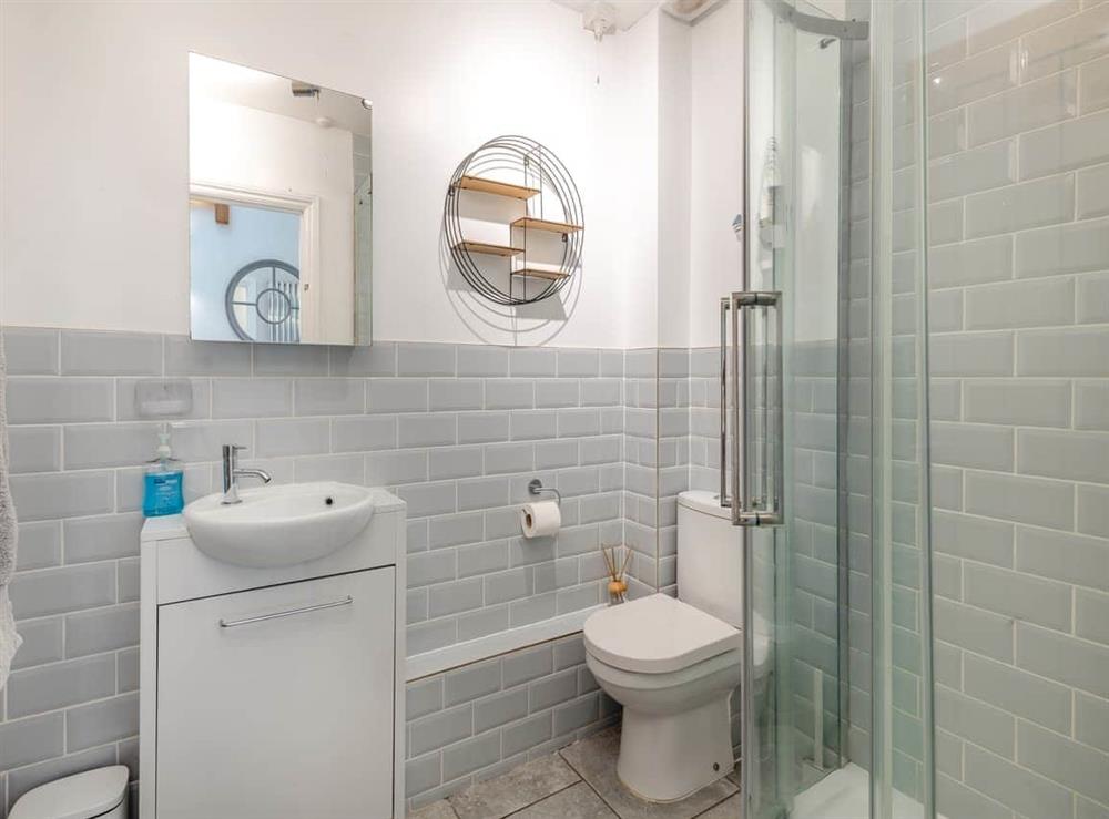 Shower room at Cedar Lodge in Overstrand, Norfolk