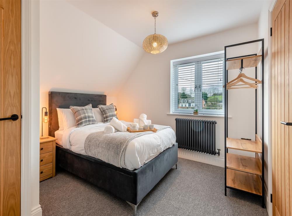 Double bedroom at Cedar Lodge in Pleasley Vale, near Mansfield, Nottinghamshire