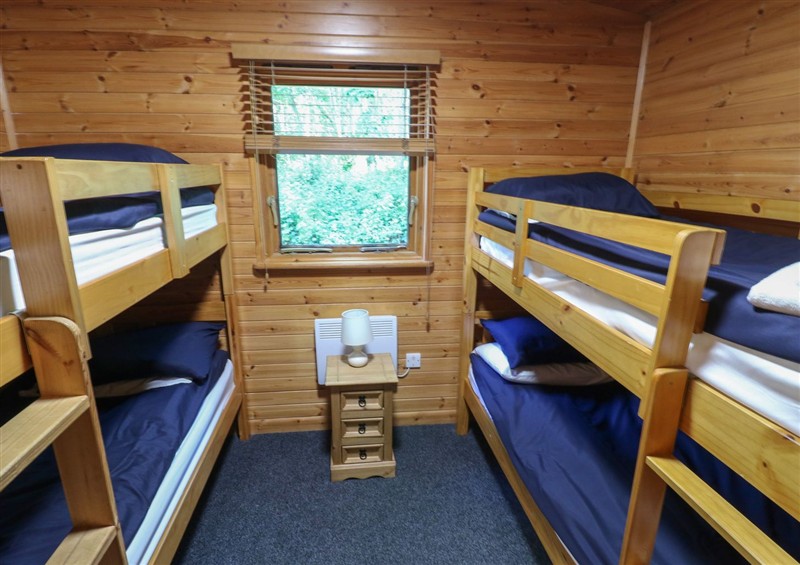 One of the bedrooms at Cedar Lodge, Rosliston