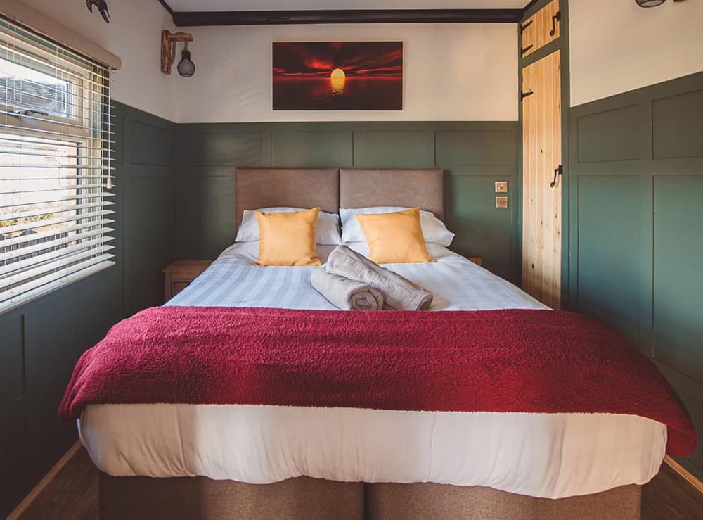 Double bedroom at Cedar Lodge in Sea, near Ilminster, Somerset