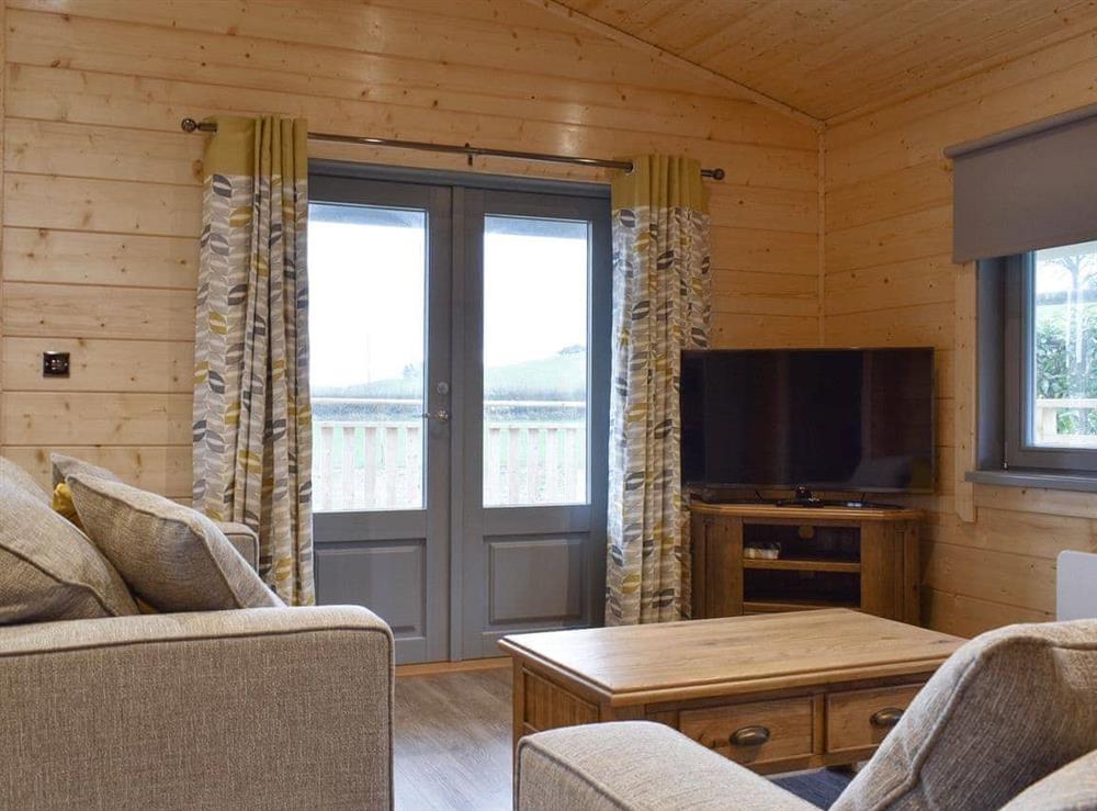 Welcoming living area at Cedar Lodge in Ulverston, Cumbria