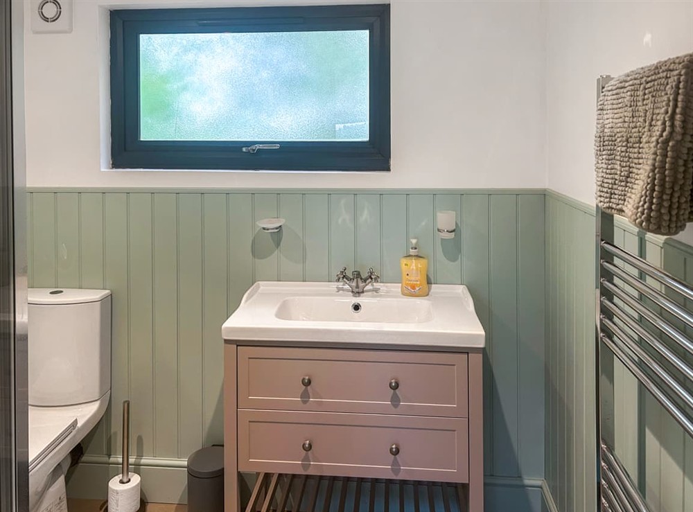 Bathroom at Cedar Lodge in Walton Presteigne, Powys