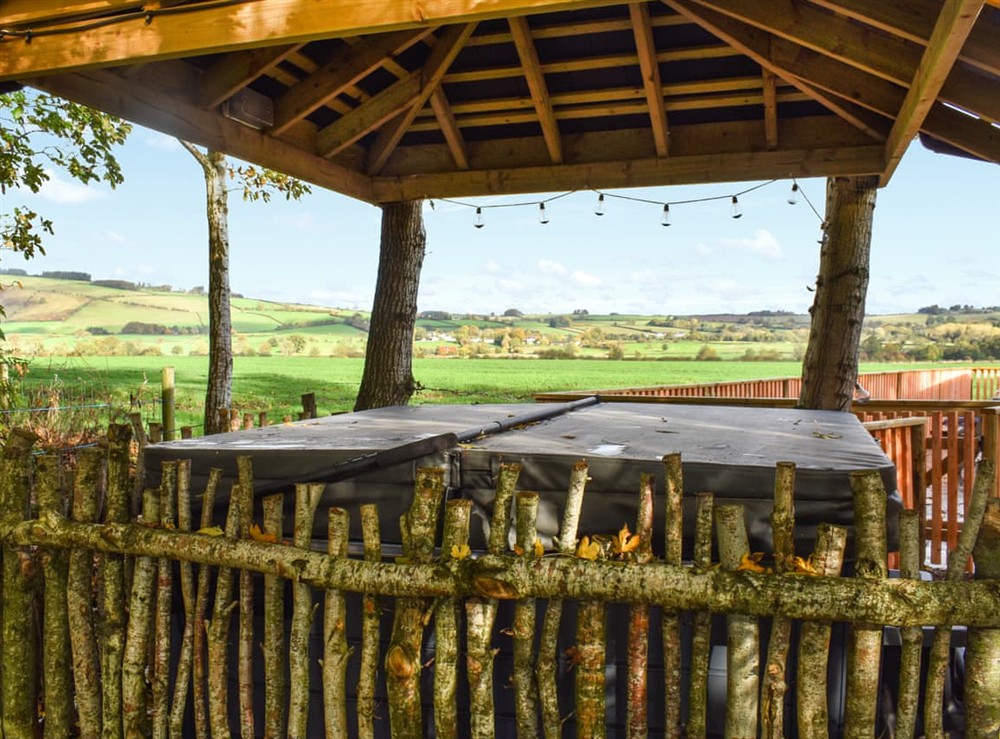 Hot tub (photo 2) at Cedar Lodge in Walton Presteigne, Powys